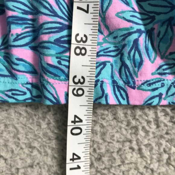 LILLY PULITZER Dress Size XXS Collins Knee Length Bermuda Blue Print Tie Waist - Picture 12 of 12